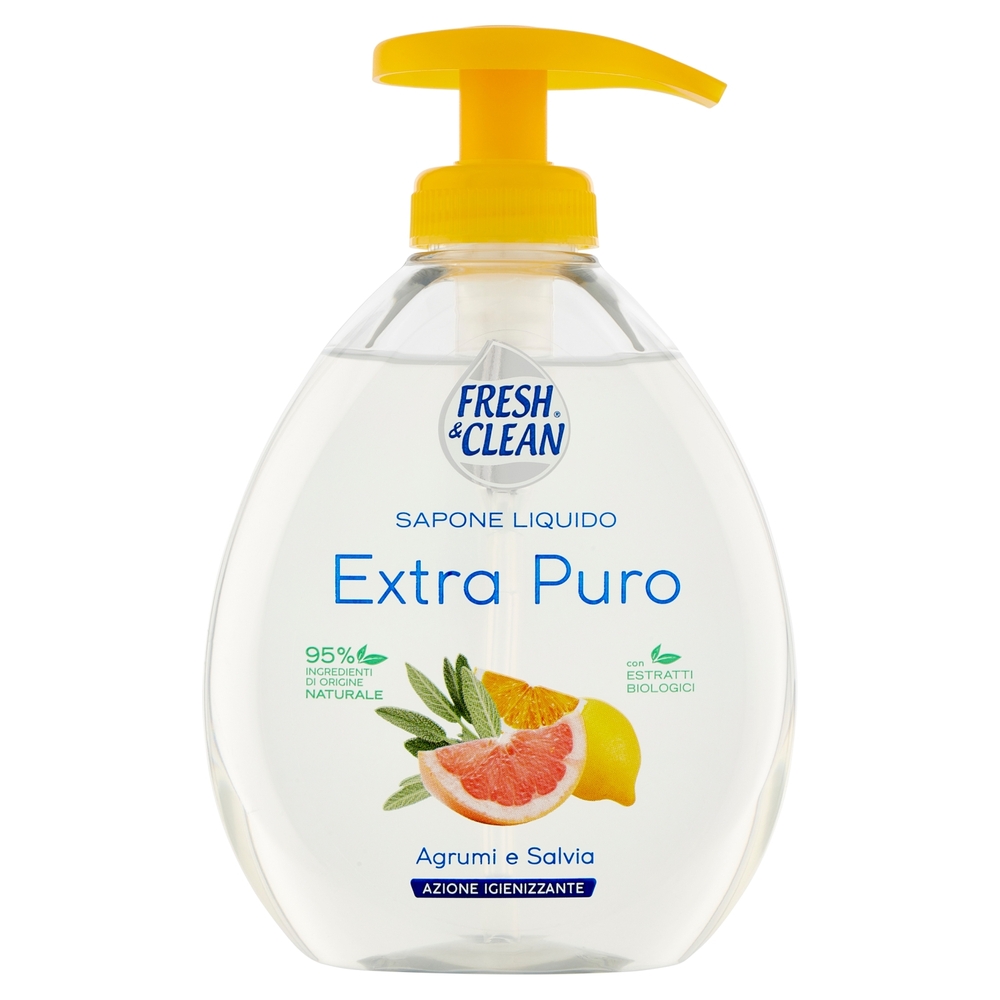 Fresh & Clean Sapone Liquido Extra Puro Agrumi e Salvia 300 ml